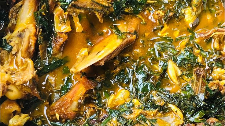 Traditional Ofe Owerri soup